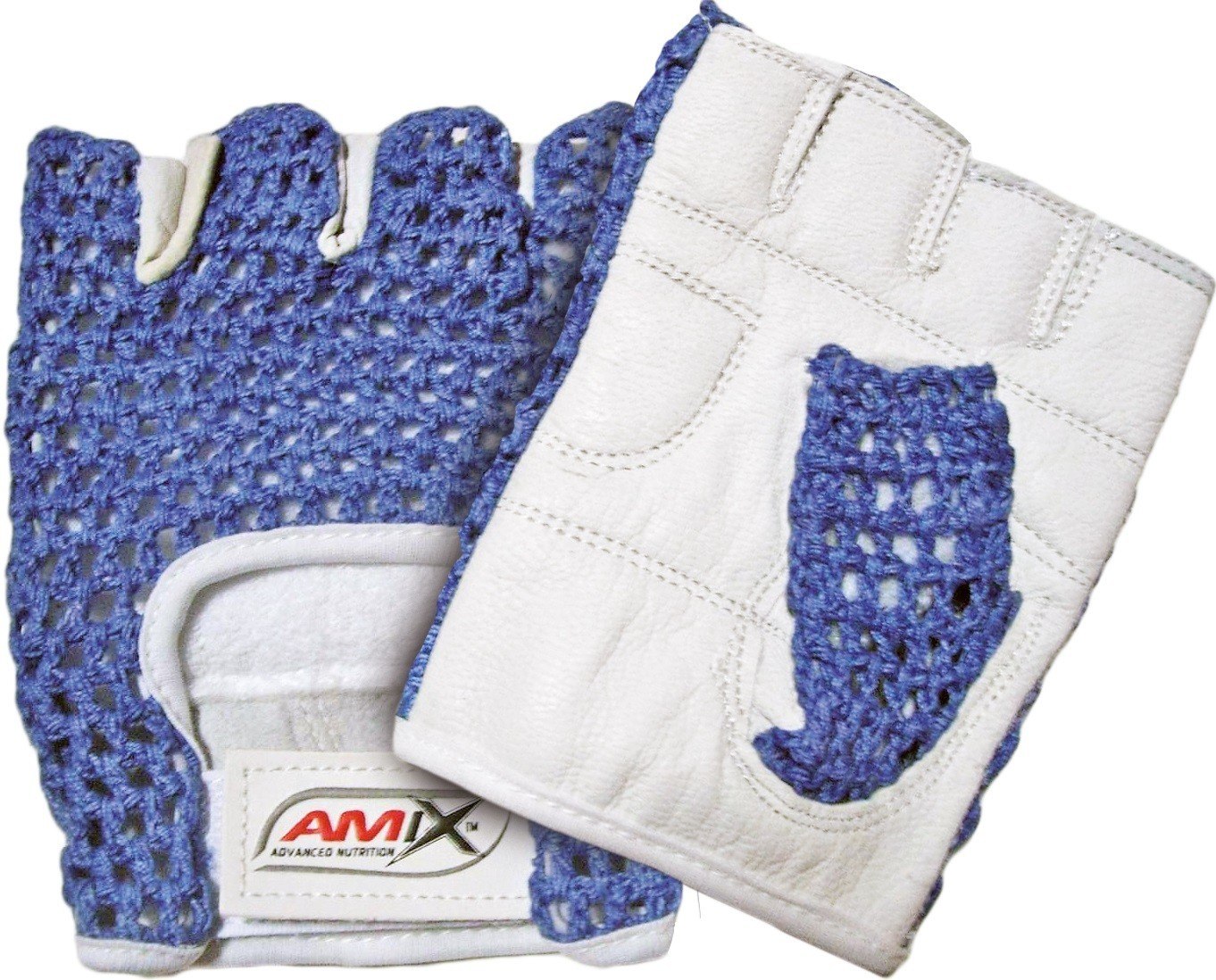 Amix Guantes De Rejilla - Azul/Blanco Amix Guantes De Rejilla - Azul/Blanco
