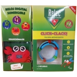 Relec Relepente de Mosquitos Pulsera Antimosquitos 2 Recambios + Reloj Cranky Regalo Relec Relepente de Mosquitos Pulsera Antimosquitos 2 Recambios + Reloj Cranky Regalo