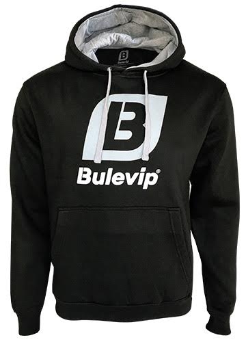 Bulevip Sudadera Exclusiva Logo Blanco Grande Negra Bulevip Sudadera Exclusiva Logo Blanco Grande Negra