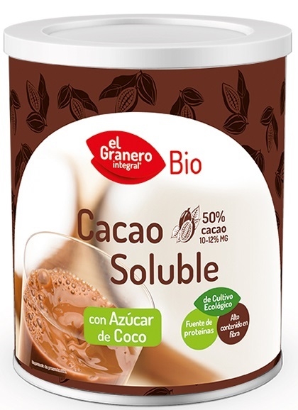 El Granero Integral Cacao Soluble con Azúcar de Coco Bio 500 gr El Granero Integral Cacao Soluble con Azúcar de Coco Bio 500 gr