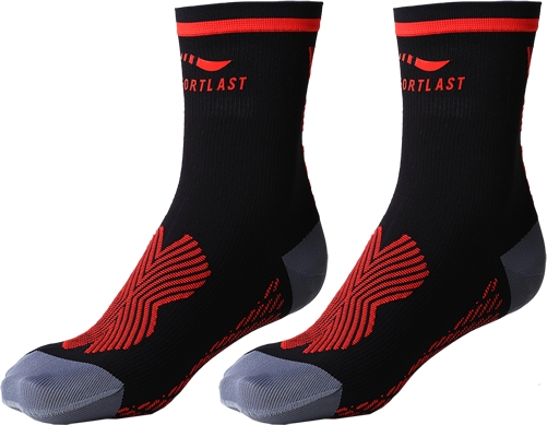 Sportlast Calcetines Cortos Compresion Pro Tenis-Padel Racket Assen Negro-Rojo Sportlast Calcetines Cortos Compresion Pro Tenis-Padel Racket Assen Negro-Rojo