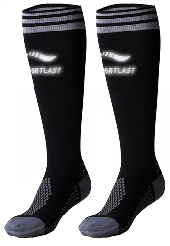 Sportlast Calcetines Largos Compresion Premium Running Century Negro-Gris Sportlast Calcetines Largos Compresion Premium Running Century Negro-Gris