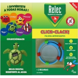 Relec Relepente de Mosquitos Pulsera Antimosquitos 2 Recambios + Reloj Rayo Relec Relepente de Mosquitos Pulsera Antimosquitos 2 Recambios + Reloj Rayo