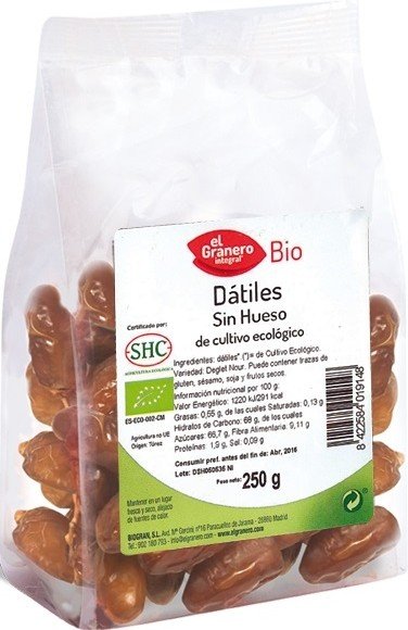 El Granero Integral Dátiles sin Hueso Bio 250 gr El Granero Integral Dátiles sin Hueso Bio 250 gr