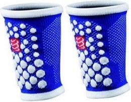 Compressport Muñequeras Wrist Band Azul-Blanca Compressport Muñequeras Wrist Band Azul-Blanca