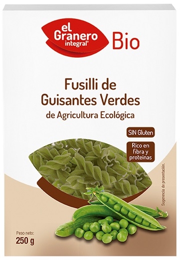 El Granero Integral Fusilli de Guisantes Verdes Bio 250 gr El Granero Integral Fusilli de Guisantes Verdes Bio 250 gr