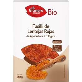 El Granero Integral Fusilli de Lentejas Rojas Bio 250 gr El Granero Integral Fusilli de Lentejas Rojas Bio 250 gr
