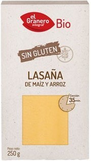 El Granero Integral Laminas Lasaña Bio 250 gr El Granero Integral Laminas Lasaña Bio 250 gr