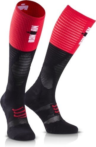 Compressport Medias de Compresion-Full Socks UltraLight Racing - Ironman 2017 Rojo/Negro Compressport Medias de Compresion-Full Socks UltraLight Racing - Ironman 2017 Rojo/Negro