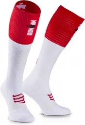 Compressport Medias de Compresion-Full Socks UltraLight Racing - Ironman 2017 Rojo/Blanco Compressport Medias de Compresion-Full Socks UltraLight Racing - Ironman 2017 Rojo/Blanco
