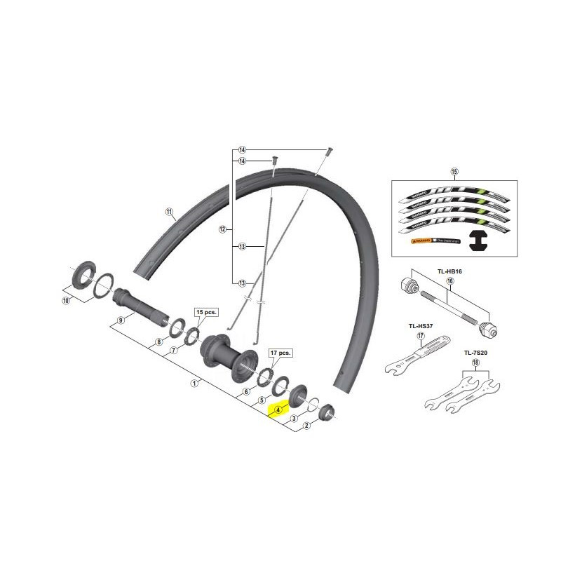 Shimano Cono Del.derecho Wh-mt15-amt500m7110b Shimano Cono Del.derecho Wh-mt15-amt500m7110b