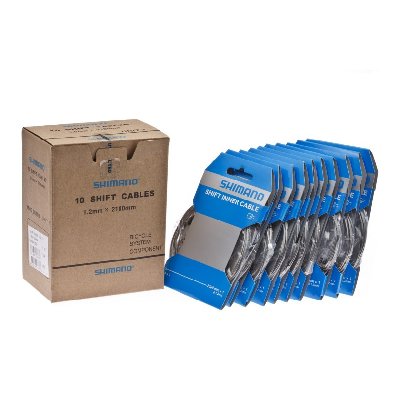Shimano Cable 10pz.cambio 1.2x2100mm Mtb-ctra. Shimano Cable 10pz.cambio 1.2x2100mm Mtb-ctra.
