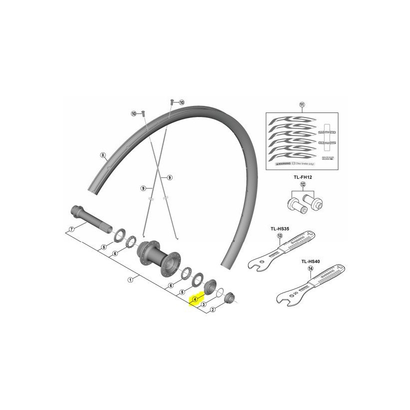 Shimano Cono Derecho Rueda Wh-rs170 Cl F12 Shimano Cono Derecho Rueda Wh-rs170 Cl F12