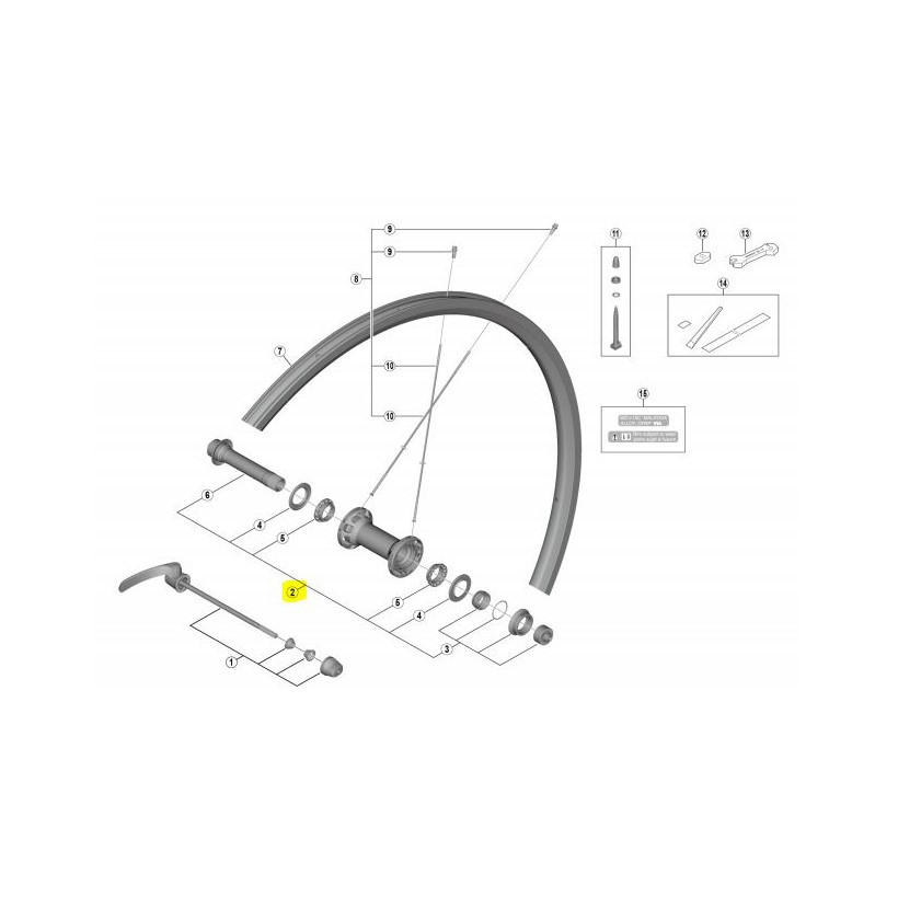 Shimano Eje Rueda Completo Wh-rs700 Cl Shimano Eje Rueda Completo Wh-rs700 Cl