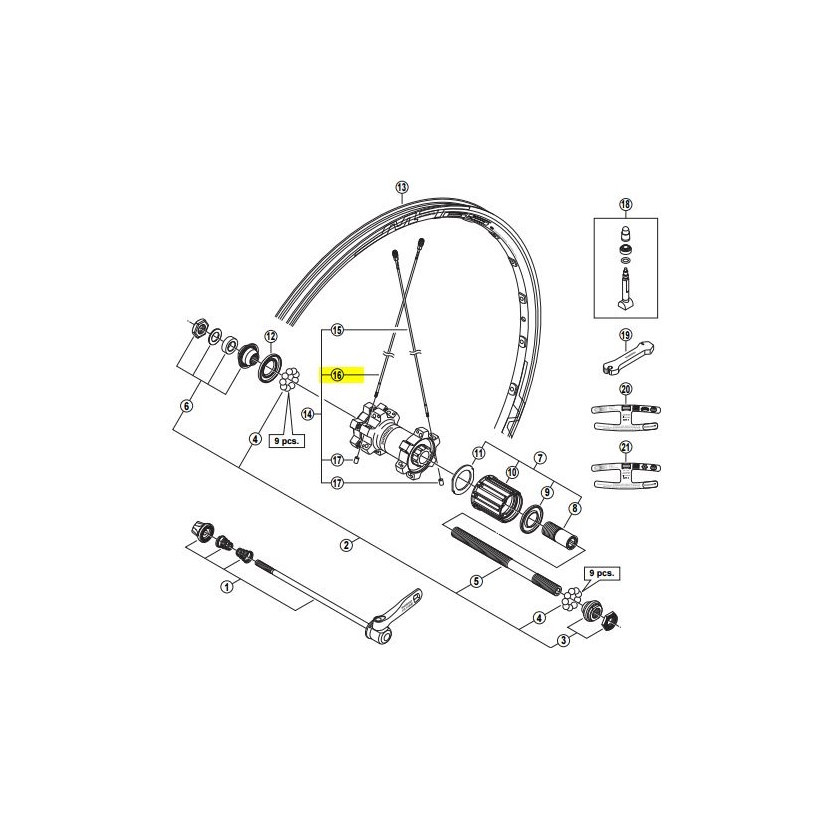 Shimano Radio Izquierdo Wh-mt65-r 272 Mm Shimano Radio Izquierdo Wh-mt65-r 272 Mm