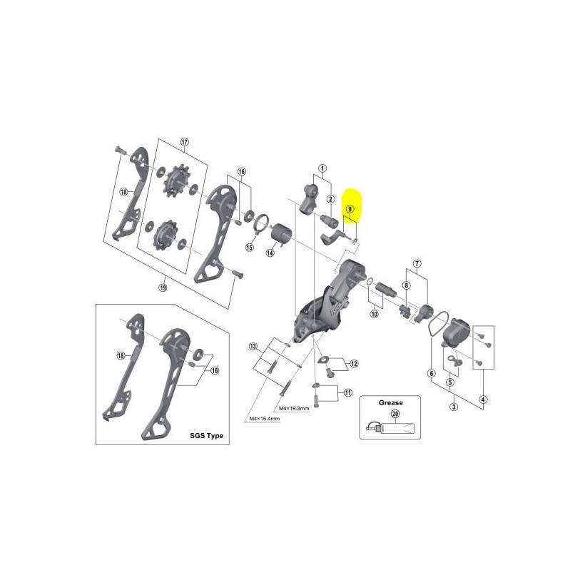 Shimano Palanca Activacion Shadow Plus M8000 Xt Shimano Palanca Activacion Shadow Plus M8000 Xt