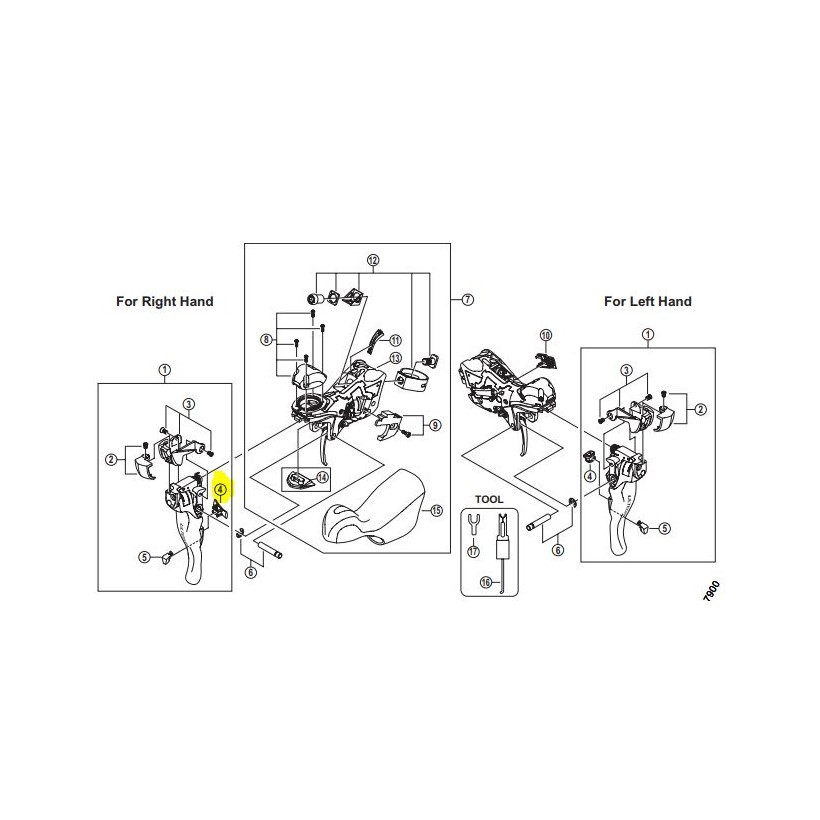 Shimano Soporte Maneta Dcha St-6700 * Shimano Soporte Maneta Dcha St-6700 *