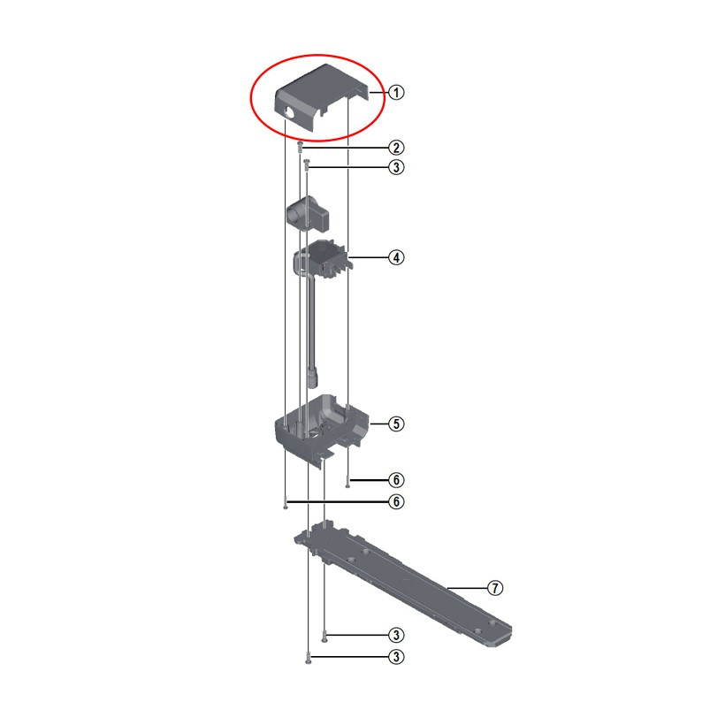 Shimano Tapa Superior Bateria E-6000-abus Negra Shimano Tapa Superior Bateria E-6000-abus Negra