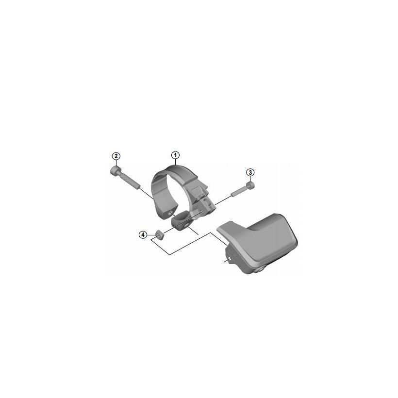 Shimano Abrazadera 35mm Pantalla Di2 Xt Scmt800 Shimano Abrazadera 35mm Pantalla Di2 Xt Scmt800