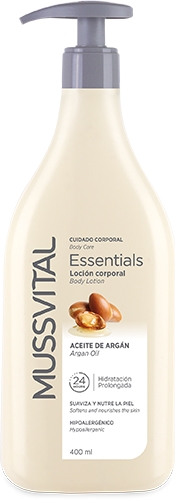 Mussvital Essentials Locion Hidratante Argan 400 ml Mussvital Essentials Locion Hidratante Argan 400 ml