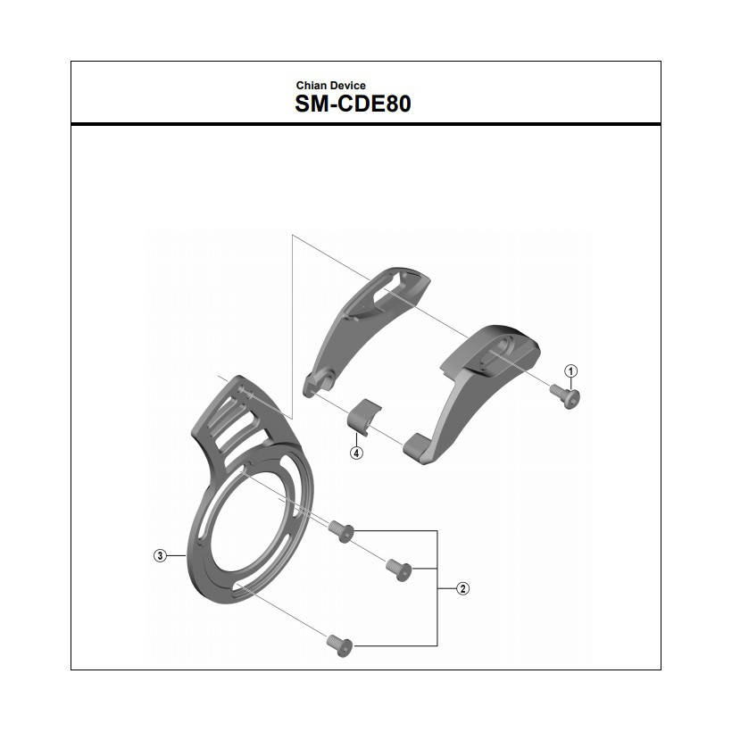 Shimano Guiacadena E8000 Anclado A Due C/pletina Shimano Guiacadena E8000 Anclado A Due C/pletina