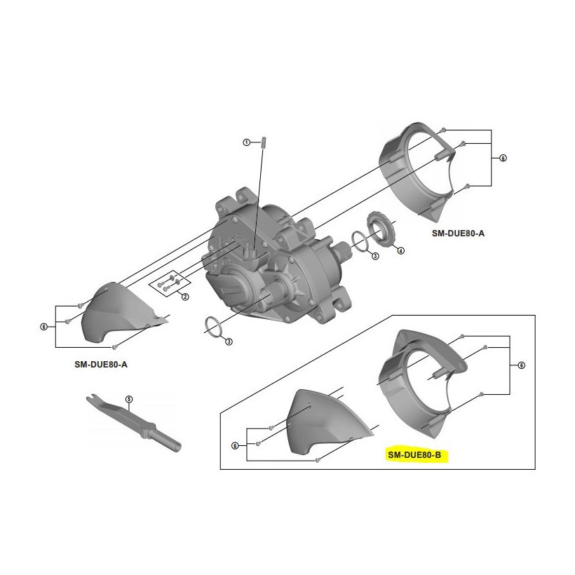 Shimano Cubierta Drive Unit Due80a Steps Std C/t Shimano Cubierta Drive Unit Due80a Steps Std C/t