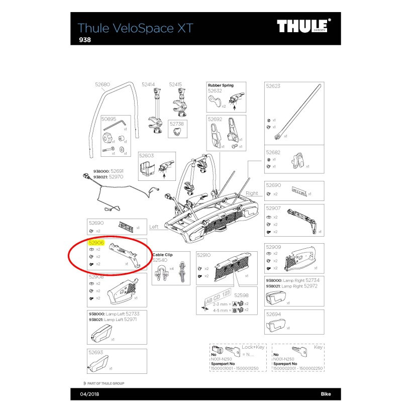 Thule Tapa Plastico Izq Th Velospace Xt 938 Thule Tapa Plastico Izq Th Velospace Xt 938