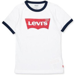 Levi's Camisetas Batwing Ringer Niño Blanco