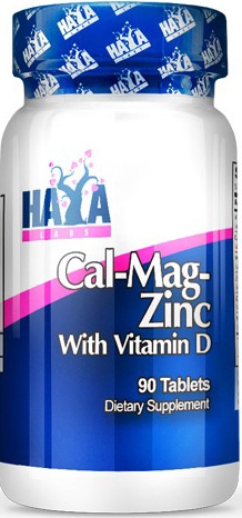 Haya Labs Cal-Mag-Zinc con Vitamina D 90 tabs Haya Labs Cal-Mag-Zinc con Vitamina D 90 tabs