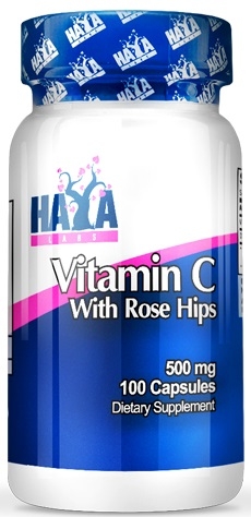 Haya Labs Vitamina C con Rosa Mosqueta 500 mg 100 caps Haya Labs Vitamina C con Rosa Mosqueta 500 mg 100 caps