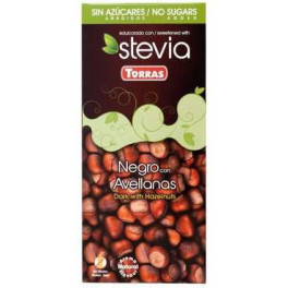 Torras Chocolate Negro Con Avellanas Con Stevia 125 Gr