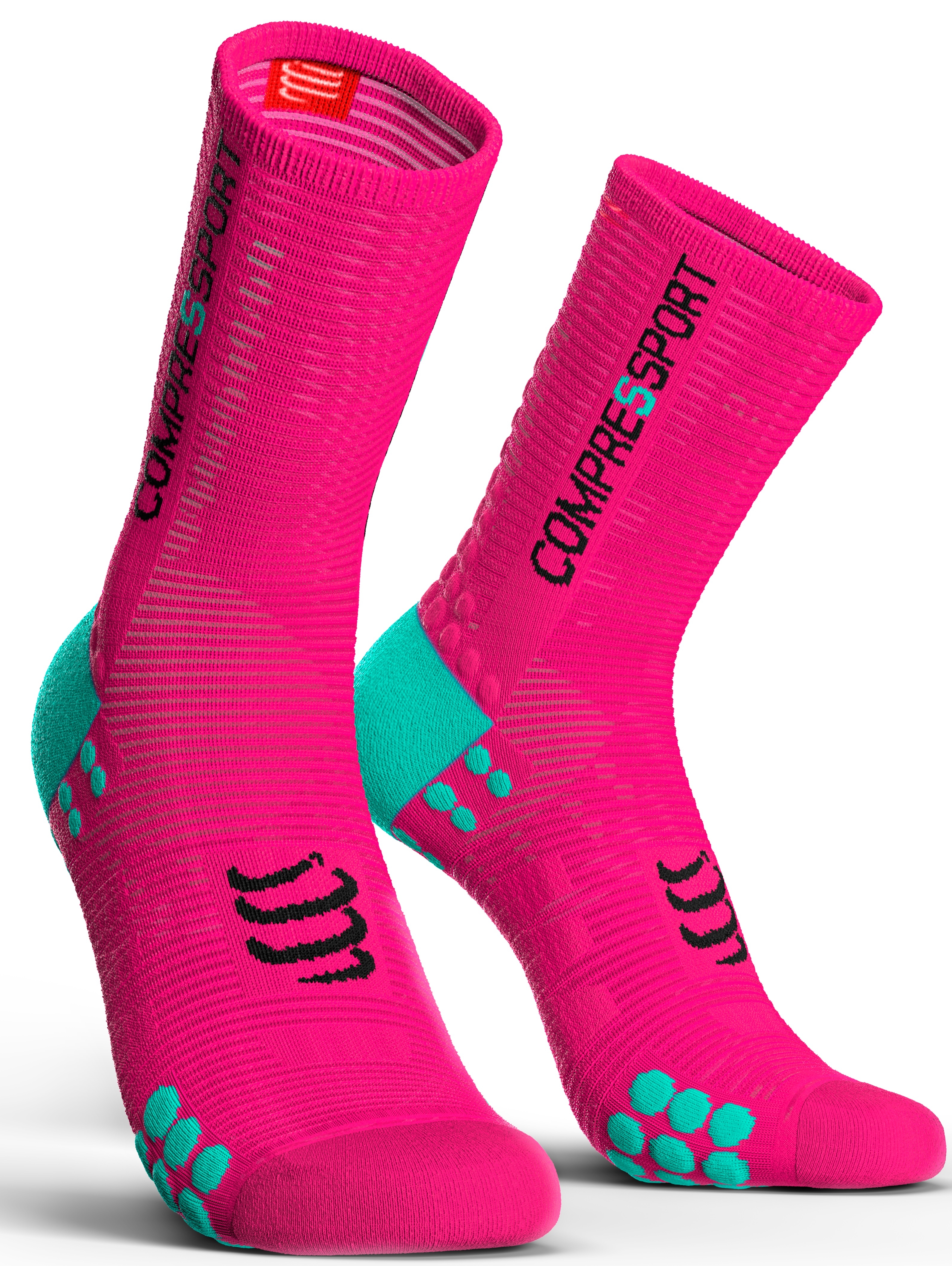 Compressport Calcetines Pro Racing Socks V3.0 Bike Rosa Fluor Compressport Calcetines Pro Racing Socks V3.0 Bike Rosa Fluor