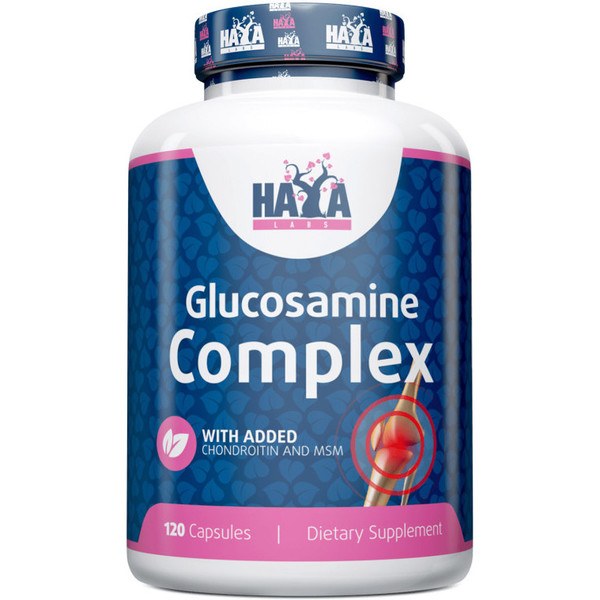 Haya Labs Glucosamina Coindritina y MSM Complex 120 caps