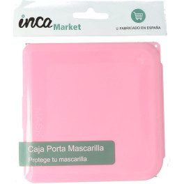 Inca Market Porta Mascarillas Rosa Unisex
