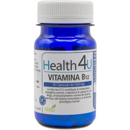 H4u Vitamina B12 30 Cápsulas De 500 Mg Unisex