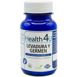 H4u Levadura Y Germen 125 Comprimidos De 600 Mg Unisex