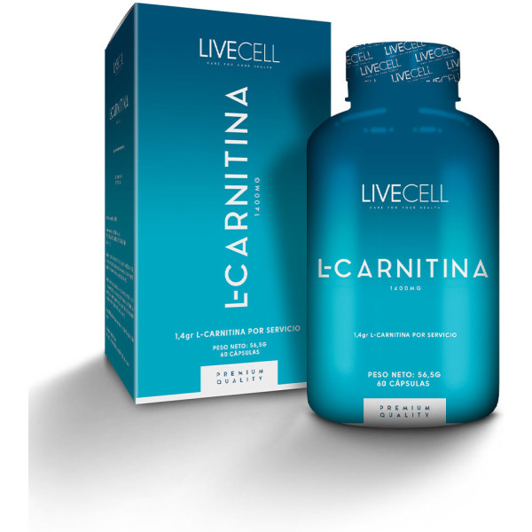 Livecell L-carnitina 14 Gr 60 Cápsulas Unisex