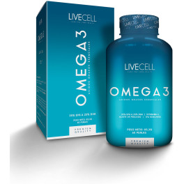 Livecell Omega 3 ácidos Grasos Esenciales 60 Cápsulas Unisex