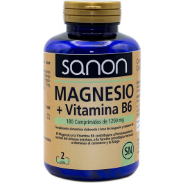 Sanon Magnesio + Vitamina B6 180 Comprimidos De 1200 Mg Unisex