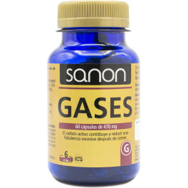 Sanon Gases 60 Cápsulas De 470 Mg Unisex