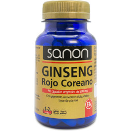 Sanon Ginseng Rojo Coreano 90 Cápsulas Vegetales 500 Mg Unisex