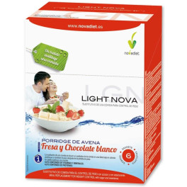 Novadiet Light Nova Porridge Fresa 6 Sobres