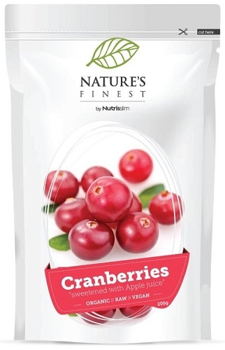 Nutrisslim Nature´s Finest Bio Arandanos Endulzados con Zumo de Manzana 200 gr Nutrisslim Nature´s Finest Bio Arandanos Endulzados con Zumo de Manzana 200 gr