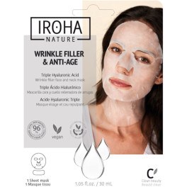 Iroha Nature Wrinkle Filler & Anti-age Wrinkle Filler Face & Neck Mask 30 Unisex