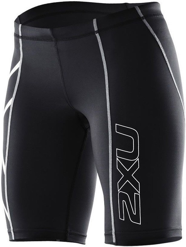 Malla Corta de Compresión 2XU Compression Short NEGRO Logo Plata Mujer Malla Corta de Compresión 2XU Compression Short NEGRO Logo Plata Mujer