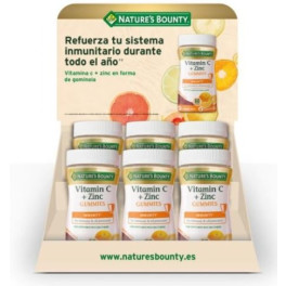 Nature's Bounty Expositor Vitamina C + Zinc 60 Gummies (6 Uds )