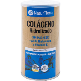 Naturtierra Colágeno Hidrolizado Con Magnesio + ácido Hialurónico Y Vit. Unisex