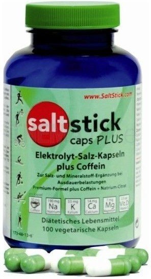 SaltStick Plus Caps + Cafeína - Sales Minerales  + Electrolitos 100 caps