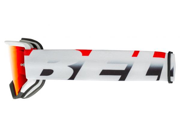 Bell Descender Victory Blanc Mat/rouge Noir Lentille : Revo Rouge/miroir