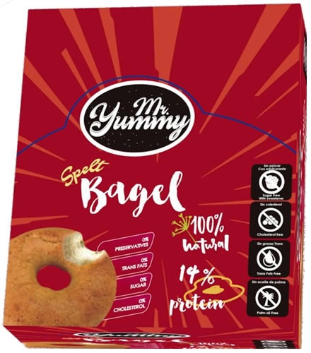 Mr. Yummy Bagel Rosquilla de Espelta Integral 60 gr Mr. Yummy Bagel Rosquilla de Espelta Integral 60 gr